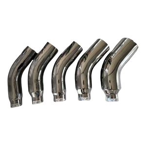 Embout D'échappement Voiture 2,5" à 3,5" - Acier Inoxydable Givré Argent - Design Mesh, Réduction De Bruit