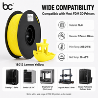 Filamento para Impresora 3D Becreative PLA Plus, Resistencia ABS, Fácil Impresión, 1.75mm de Diámetro, 205-215, 1kg/rollo para Impresora 3D FDM/3D