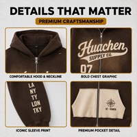 Sweat à capuche zippé personnalisé 410 GSM pour homme, délavage acide, impression sérigraphiée, fermeture éclair bidirectionnelle, style vintage streetwear, OEM ODM, marque privée, usine