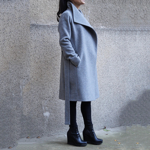 Manteau en laine à ceinture pour femmes grande taille MIYING FASHION - Manteau d'hiver surdimensionné pour un port quotidien en extérieur chaud - Product Image 3