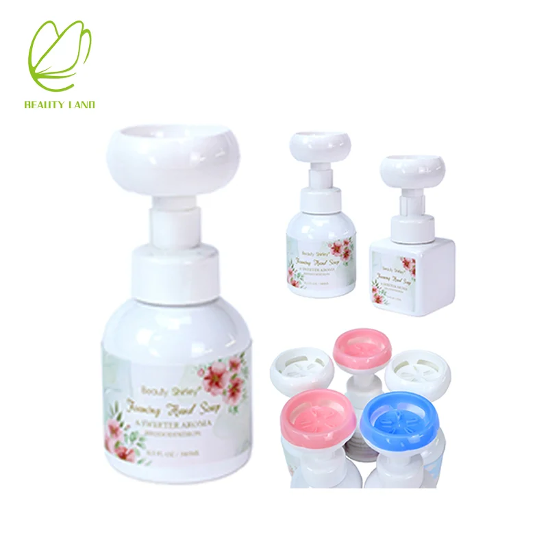 Antibacterials hand soap with Flower Shape Foaming Pump Foam Hand Wash For Kids Baby resurrection aromatique hand wash