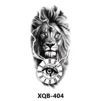 2025 personnalisé gros Cool noir temporaire tatouage encre autocollant demi bras corps tatouage serpent tigre ou crâne imprimante autocollant pour homme