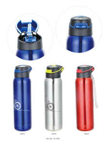 Bouteille de sport d'alpinisme d'extérieur grande capacité, isotherme sous vide, anti-fuite, en acier inoxydable - Product Image 2