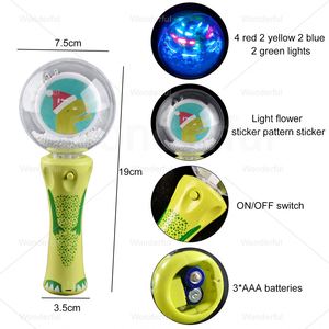 Baguette Magique Lumineuse Portable Mini LED Père Noël ABS, Jouet Flottant de Noël pour Enfants, Décorations et Cadeaux de Noël - Product Image 4