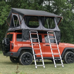 Tente <span class=keywords><strong>de</strong></span> <span class=keywords><strong>toit</strong></span> souple et étanche pour 3-4 personnes Overland avec barre lumineuse Poteau automatique en aluminium pour le camping en plein air Utilisation sur le <span class=keywords><strong>toit</strong></span> d'une voiture - Product Image 1