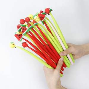 หมึกเจลยางสีฟ้าขนาด0.5มม. แบบกำหนดเองที่มีรูปร่างผลไม้3D - Product Image 1