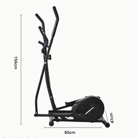 Équipement de fitness à domicile multifonction, marcheur de gymnastique, stepper/vélo elliptique, machine elliptique à magnétron