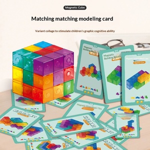 Bloques <span class=keywords><strong>de</strong></span> construcción magnéticos para el <span class=keywords><strong>cubo</strong></span> 's Cube Luban, <span class=keywords><strong>cubo</strong></span> 3D, juguete <span class=keywords><strong>de</strong></span> ensamblaje para niños, <span class=keywords><strong>cubo</strong></span> Soma, juguete educativo para el pensamiento temprano - Product Image 4