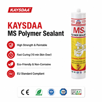 Sellador Híbrido de Polímero MS Premium de 250 ml para Ventanas y Puertas, Impermeable, Alta Elasticidad, Adhesivo Resistente a los Rayos UV