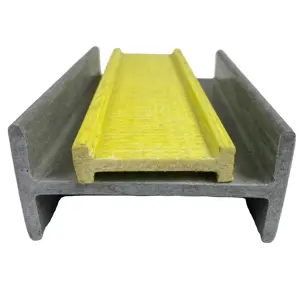 Fiberglass Pultrusion Profiles Light Weight Pultruded Structural FRP Tube/Angle/Channel/Beams/Stair Nosing