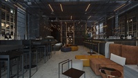Comptoir de Bar, Design moderne, sur mesure, meuble Commercial, d'usine, pour hôtel, café, Restaurant, 1 pièce