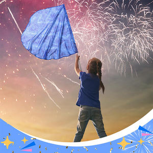 ธงเต้นระบำหน้าท้องสไตล์แฟชั่นปรับแต่งได้น้ำหนักเบาสีต่างๆ - Product Image 1