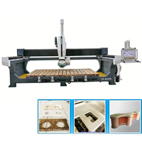 Machine de découpe à pont CNC 4+1 axes 3220/3020 mm pour dalles de granit, marbre, quartz et pierres tombales