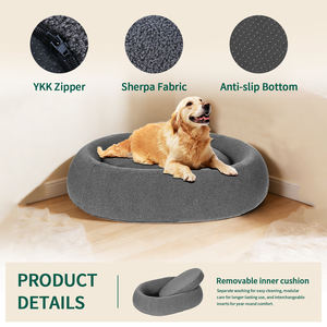 Benutzer definierte umwelt freundliche Haustier Hund Katze Ortho pä dische Memory Foam Betten Matte Hund Schlaf bett Wasserdichte abnehmbare Abdeckung - Product Image 2