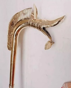 Cor de guerre médiéval en laiton de calibre 18 fait à la main Style Tintignac entièrement jouable à partir d'instruments de musique et d'accessoires - Product Image 2