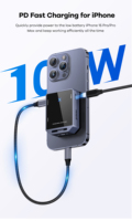 Adaptador de aluminio 6 en 1 con 4K HD PD 100W SSD Recinto Soporte magnético para teléfono ProRes HDR Recorder Hub de USB-C