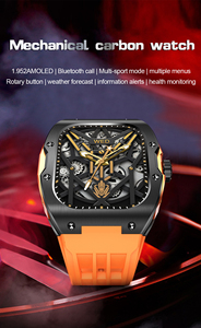 Montre connectée AK69 avec écran AMOLED de 1,95 pouces, boîtier en acier inoxydable, bracelet en gel de silice, <span class=keywords><strong>123</strong></span>+ modes sportifs, suivi d'activité, réponse aux appels, étanche IP67 - Product Image 3