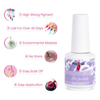 MissGel fournisseur professionnel d'ongles 16 couleurs 15ML UV/LED pigment magnétique pinceau facile sur échantillon gratuit ensemble de gel pour les yeux de chat quantité minimale de commande LOW
