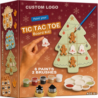 Kit de Pâte à Modeler Éducative Non Toxique avec Logo Personnalisé, Cadeau Artistique pour Garçons et Filles de 8 Ans et Plus, Jeu Tic Tac Toe