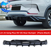 Kit carrosserie arrière noir piano brillant pour BYD SONG PLUS 2023-2025 – Accessoires extérieurs pour pare-chocs arrière et lèvre de carrosserie