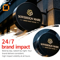 Enseignes lumineuses LED décoratives extérieures en aluminium personnalisées en gros, résistantes aux intempéries et anti-décoloration, certifiées pour restaurants