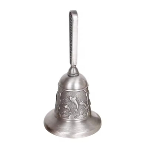 Campana de mano Retro personalizada, campana de meditación decorativa de aleación de Zinc personalizada, regalo de promoción, campana de cena de recuerdo de viaje de <span class=keywords><strong>Jerusalén</strong></span> - Product Image 6