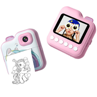 Appareil photo numérique pour enfants mignon dessin animé Mini enfants jouets 1080p HD capteur CMOS MP3 corps en plastique 2 ''écran LCD application de connexion cadeau
