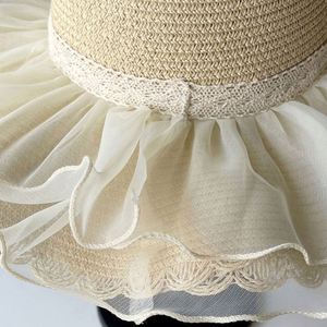 Super Fairy Mesh Sunscreen Summer Kids Straw Hat Children <b>Sun</b> <b>Shade</b> Vacation Fairy Beach Straw Hat for Girl - Product Image 6
