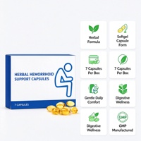 Capsules de soutien pour hémorroïdes sous marque privée OEM ODM Confort intestinal pour l'inconfort anal avec capsules à base de plantes pour hémorroïdes 7 Vente en gros
