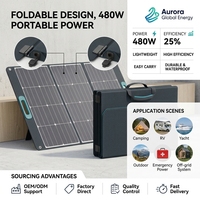 Panneau solaire pliable JiYao 480W, rendement de 25%, haute puissance, noir, 128 cellules, 182mmx91mm, Jiangsu RV Marine
