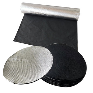 Round Aluminum <b>Fireproof</b> Pad Black Circular Incense <b>Mat</b> Heat Resistant Smoke Accessory - Product Image 1