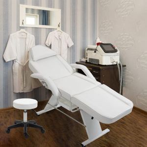 <span class=keywords><strong>Table</strong></span> de <span class=keywords><strong>massage</strong></span> manuelle multifonctionnelle portable et confortable en PU et acier inoxydable pour tatouage, cils, beauté, pliable et réglable, SPA - Product Image 6