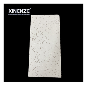 Pannello Acustico <span class=keywords><strong>Artistico</strong></span> in Lana Minerale 595x595 <span class=keywords><strong>Quadrato</strong></span> con Griglia per Controsoffitto per Ufficio - Product Image 1