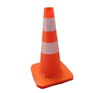 Hồng Kiều 20 inch 50cm chiều cao Nền Kinh Tế kiểm soát cảnh báo giao thông nón PVC an toàn nón cho giao thông đường giao thông co - Product Image 2
