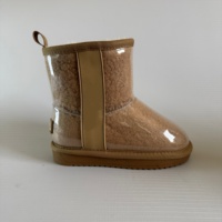 Bottes de neige mi-mollet pour enfants, automne/hiver, tige en PVC, doublure et semelle intérieure en fourrure Teddy, semelle extérieure en TPR, chaudes, imperméables, OEM ODM