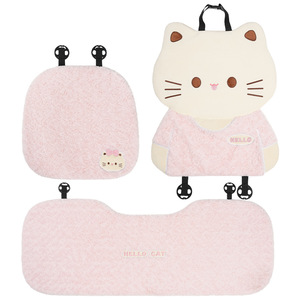 3D Cat Themed Car Seat Cushions Plush Extra Soft Winter Warm Decorative For Women Rear Seat Set - Product Image 5