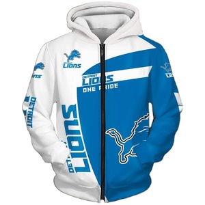 detroit lions 3d moletom com capuz