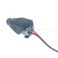 Tombol Tekan Tanpa Solder DC 5.5x2.1mm Jack Pria/Wanita 2-Pin 12V 5A Konektor Kabel Adaptor Daya Plastik Cooper LED Strip CCTV