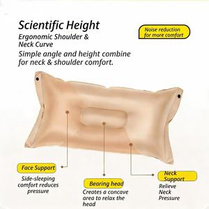 モダンな軽量折りたたみ式エアマットレス、内蔵ポンプと枕付き、PVC5層生地、防水、キャンプや家庭用 - Product Image 4