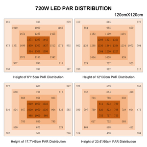 Kit complet de lumière de croissance hydroponique pour intérieur Fourniture directe d'usine 720W Led Grow Light - Product Image 4