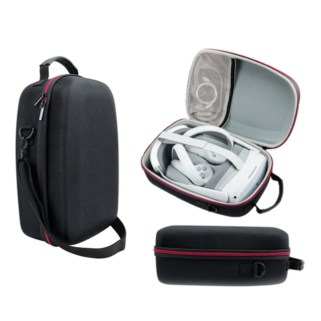 Premium VR Headset Carrying Case for Pico 4 Pro Storage Box Portable Travel Bag Protection Shell with Accessories Compartment