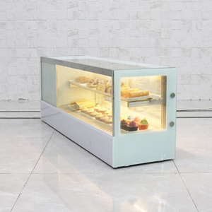 Chuyên nghiệp lớp cao Countertop hình chữ nhật Sushi Showcase với Tempered glass và LED chiếu sáng cho tự chọn hiển thị - Product Image 5