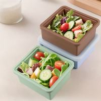 Maßgefertigte Lebensmittelechte Silikon-Lunchbox Mikrowellengeeignet Gefriergeeignet Suppenbox