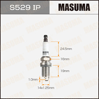 Bougie d'allumage universelle S529IP MASUMA pour TOYOTA LAND CRUISER 2.4L 2AZFE EFI GCC 90919-01210 90919-01211 90919-01237