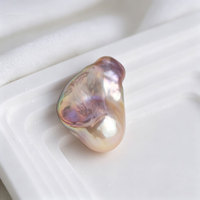 Perles baroques d'eau douce naturelles de qualité AAAA, 17-24 mm, blanches, multicolores, violettes, grandes, irrégulières, sans trou, pour la fabrication de bijoux
