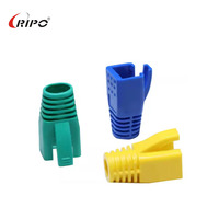 Connecteur RJ45 Ethernet Cat6a Ripo de Haute Qualité avec Cache de Protection en Plastique Écologique pour Réseaux de Bureau et Données