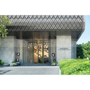 V44 316 Material Cobre Hotel Acero inoxidable Pared exterior 3D Panel de fachada de acero inoxidable para la venta - Product Image 3