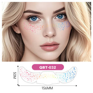 Nuovi Design di Tatuaggi Temporanei Impermeabili con Glitter Metallizzato e Lentiggini, Adesivi Olografici per Trucco da Festival - Product Image 2