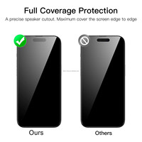Protection d'Écran en Verre Trempé Anti-Rayures Incassable pour iPhone 16 14 12 13 Pro Max 11 6 7 8 15 Xr X Plus Mini