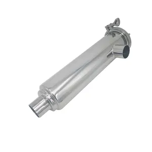 Sanitary Stainless Steel SS304 Clamped Angle Type Filter For Food Grade Fluid Equipment